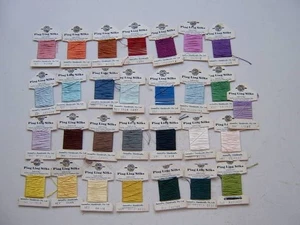 29 Cards Vintage Ping Ling Silk Embroidery Threads - Picture 1 of 5