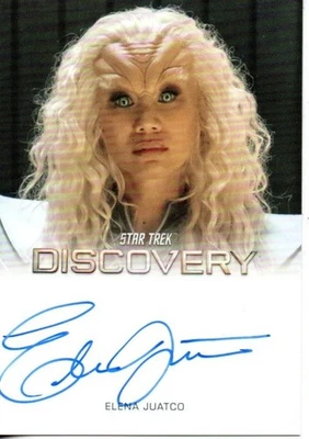 Star Trek Discovery Season 5 FULL BLEED Auto Card Elena Juatco "Hy'rell" - Image 1 of 2