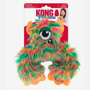 KONG Frizzle Frazzle Medium Dog Toy | Durable Squeaky Tug & Shake Toy | Soft Tex - Picture 1 of 6