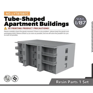 SSMODEL 087C 1/87 HO Tren Modelo Escena Edificios de Apartamentos en Forma de Tubo - Imagen 1 de 3