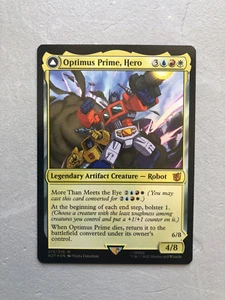 Mtg Carte Magic Brother's War Transformers Optimus Prime, Hero FOIL English NM - Foto 1 di 1