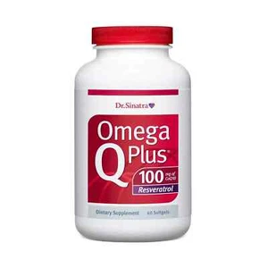 Dr. Sinatra Omega Q Plus 100 Resveratrol – Omega-3 Supplement Supports Heart ... - Picture 1 of 6