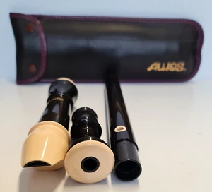 AULOS 309-E Recorder Three Piece Musical Instruments Orchestra Vintage Wind 48cm - Picture 1 of 8