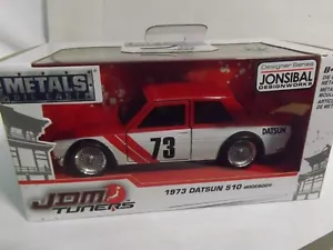 2018 Jada JDM Tuners Red  1973 Datsun 510 Widebody  1/32 Scale - Picture 1 of 2