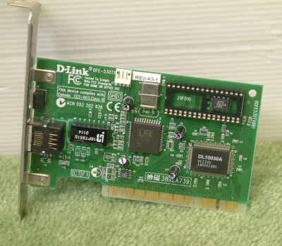 Vintage D-Link DFE-530TX (pnp) Ethernet Network Interface Card 10/100mbs PCI NIC - Image 1 of 2