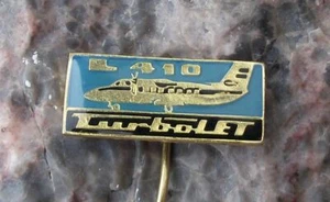 Insignia pin de avión turboleta checo de pasajeros avión de pasajeros checo de colección - Imagen 1 de 2