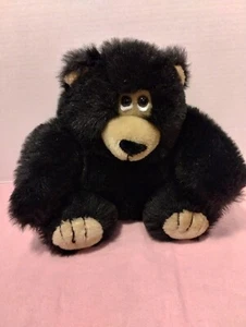 De Colección Fiesta Oso Negro Peluche Gordito Corto 1122B 1989 America Wego 9" - Imagen 1 de 6