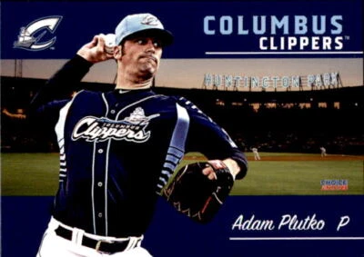 2018 Columbus Clippers Choice #25 Adam Plutko Pomona California CA Baseball Card - Image 1 of 2