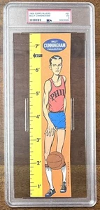 1969 Topps Rulers #21 Billy Cunningham Rookie Card PSA 3 VG - Picture 1 of 2