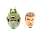 ACTION FORCE CONDOR HEADS AND HELMET ONLY LOT 6 INCH SCALE GIJOE CLASSIFIED