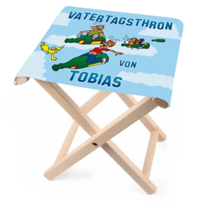 Lustapotheke® praktischer Klapphocker zum Vatertag mit Namensaufdruck - Bild 1 von 4