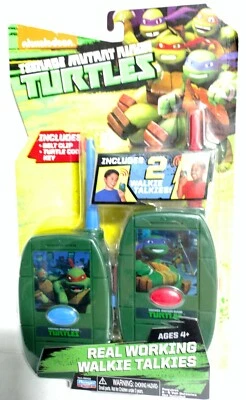 Walkie Talkie TMT Teenage Mutant Ninja Turtles Shell 2013 Viacom Nuevo Foto 1 de 4