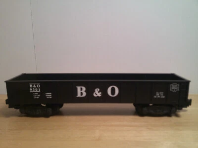 1981/83 VINTAGE AMERICAN FLYER #9301 B&O GONDOLA WITH METAL TRUCKS & KNUCKLE COU - Image 1 of 4