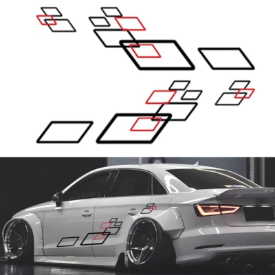 Car Stickers DIY Side Door Both Body Film Racing Sport Style Decoration Vinyl - Image 1 of 4