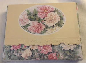 For Arts Sake - 10 Mixed Rose Embossed Blank Note Card and Envelope Set - NIB - Picture 1 of 3
