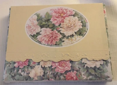 For Arts Sake - 10 Mixed Rose Embossed Blank Note Card and Envelope Set - NIB - Image 1 of 3