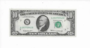 $10 1969 Chicago FRN G29370942B Choice Crisp Crisp Uncirculated - Picture 1 of 2