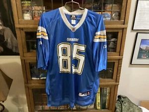 Antonio Gates #85 San Diego Chargers RBK Nylon Blue Graphic Jersey SZ XL - Cool - Picture 1 of 14