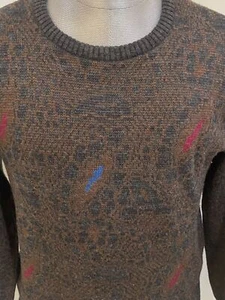 Vintage Lord & Taylor Tricots St Raphael wool sweater brown mens small - Picture 1 of 6