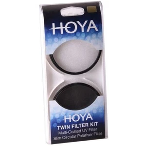 Hoya 55mm HMC UV Filter & Slim Circular Polariser Filter Twin Kit - Imagen 1 de 1