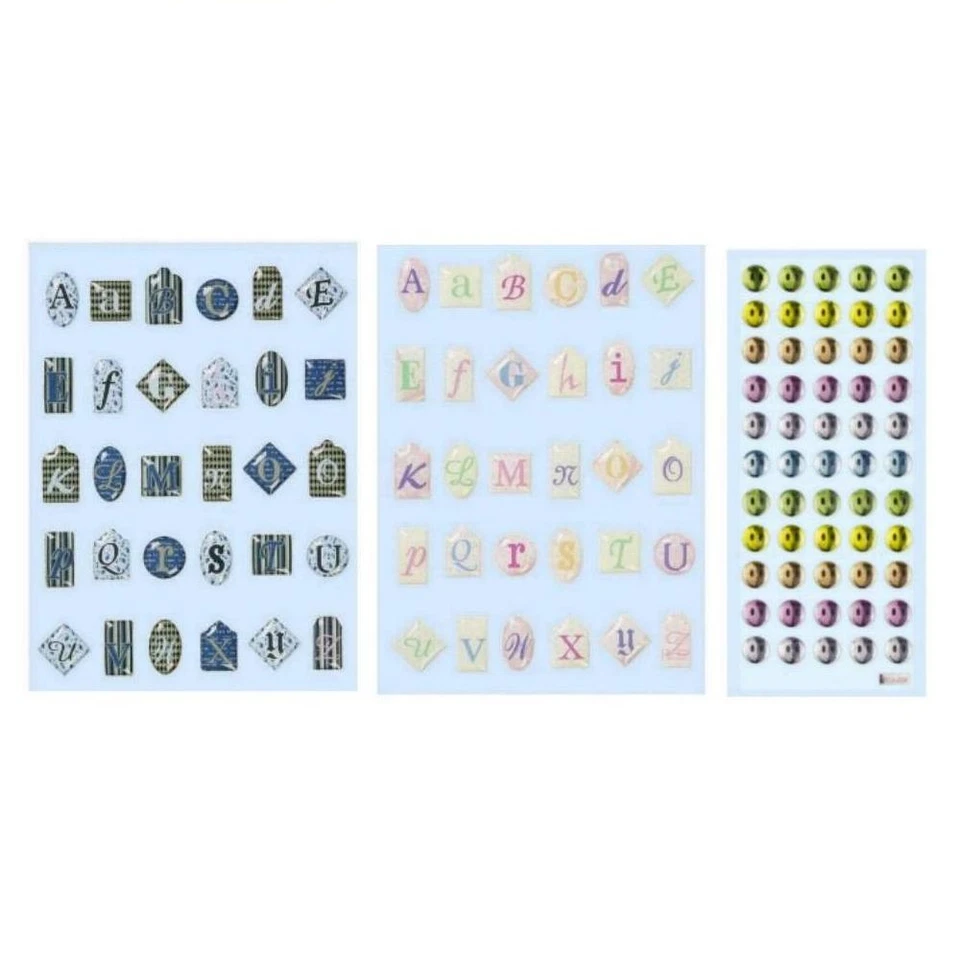 Glossy Sticker Buchstaben Lachgesicht CREApop Hobbyfun Aufkleber Scrapbooking  - Bild 1 von 1