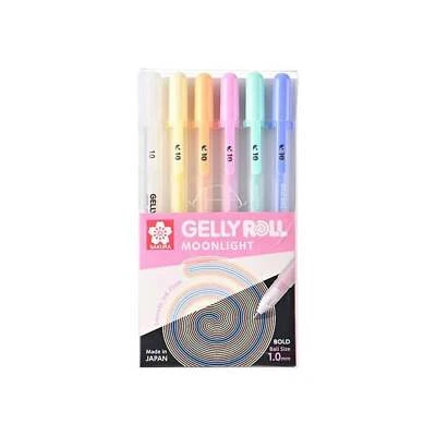Sakura Gelly Roll Moonlight Pastel + White - 6 Pens/Pack | Bold 1.0mm | Art Pen - Image 1 of 4