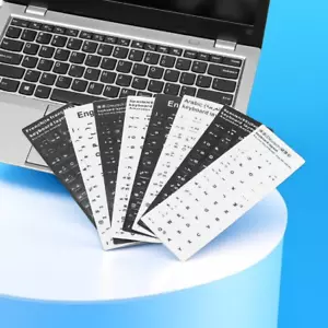 Alphabet Letters Keyboard Stickers For computer Laptop, PC - Picture 1 of 47