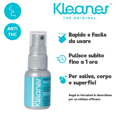Kleaner 30ml Spray Anti THC - Pulisce bocca pelle e superfici - Immagine 1 di 2