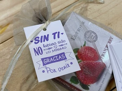 Tarjetas para detalles y regalos de Boda Comuniones Bautizo  - Imagen 1 de 2