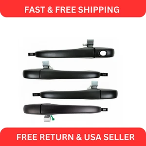 Outside Exterior Door Handle Black Front Rear Set of 4 for 300 Magnum - Picture 1 of 8