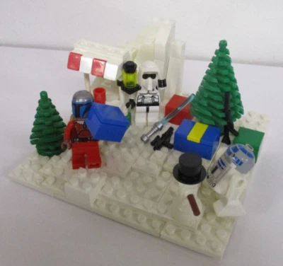 (AH / 1) LEGO STAR WARS Hoth Christmas MOC Jango Fett Scoutt Trooper R2-D2 - Bild 1 von 4