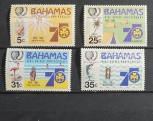 Bahamas set Girl Guides #572-75 MNH stamps - Picture 1 of 1