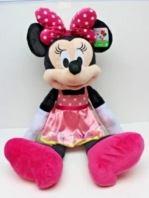 RARE Just Play Disney Easter Minnie Mouse Large Plush w Gift Tag 27" #17420 NIB - Image 1 of 4