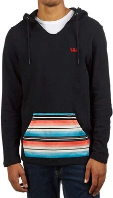 New Supra Deathwish Poncho Black Mens Streetwear Fleece Pullover Hoodie MHD-55 - Imagem 1 de 2