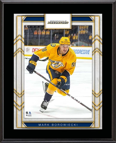 Mark Borowiecki Nashville Predators 10.5" x 13" Sublimated Player Plaque Cover