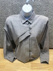 Roper Womens M Chambray Vintage Shirt Shoulder Pads 100% Cotton Western Cowgirl - Picture 1 of 13