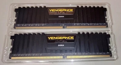 8GB (2 x 4GB) DIMM Desktop Memory RAM DDR4-2400 Corsair CMK8GX4M2A2400C16 2018 - Image 1 of 4
