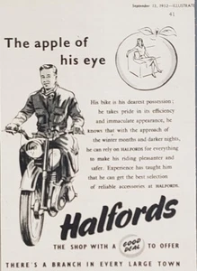 1952 Halfords Bikes Bicycles & Accessories His Dearest Possession Print Ad - Imagen 1 de 1