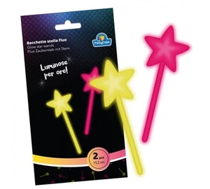 Bacchetta magica stella Glow in the Dark - Blister 2 pezzi - Foto 1 di 1