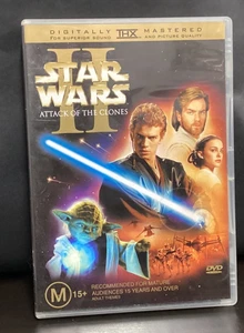 STAR WARS EPISODE 11 - ATTACK OF THE CLONES DIGITAL REMASTER M15+ 2 DISCS DVD R4 - Picture 1 of 7