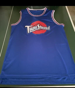 Vintage Bugs Bunny #1 Space Jam Tune Squad Stitched Jersey - Size XXL - Picture 1 of 3