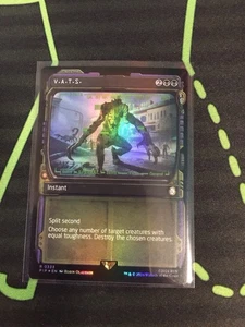 MTG Magic The Gathering V.A.T.S. Foil PIP Rare Showcase Fallout Instant - Picture 1 of 1