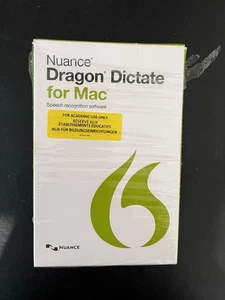 Dragon Dictate Speech Recognition Software with Disc & Headset FOR MAC - Picture 1 of 3