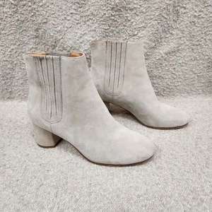 Joie Gray Taupe Remmie Suede Chelsea Booties Women's 7 /37.5 - Picture 1 of 10