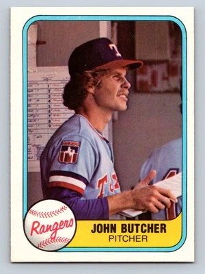 1981 Fleer #635 John Butcher Texas Rangers - NM/MT - Image 1 of 2