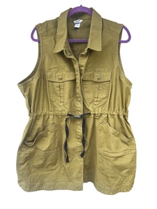 Duluth woman’s 2XL olive military green rootstock gardening tunic vest hunting - Picture 1 of 8