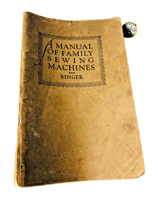 Book Sewing Machine 1940's Singer Manual Vintage ra - Image 1 of 4