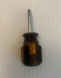 3,5" Handwerker #2 Kreuzschlitz kurzer Schraubendreher Ersatz orange - Bild 1 von 9