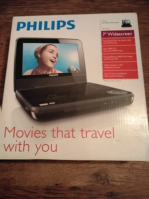 Phillips 7-in Portable Widescreen DVD Player - Image 1 of 4