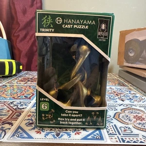 Hanayama Level 6 Cast Metal Brain Teaser Puzzle - Trinity - Picture 1 of 9